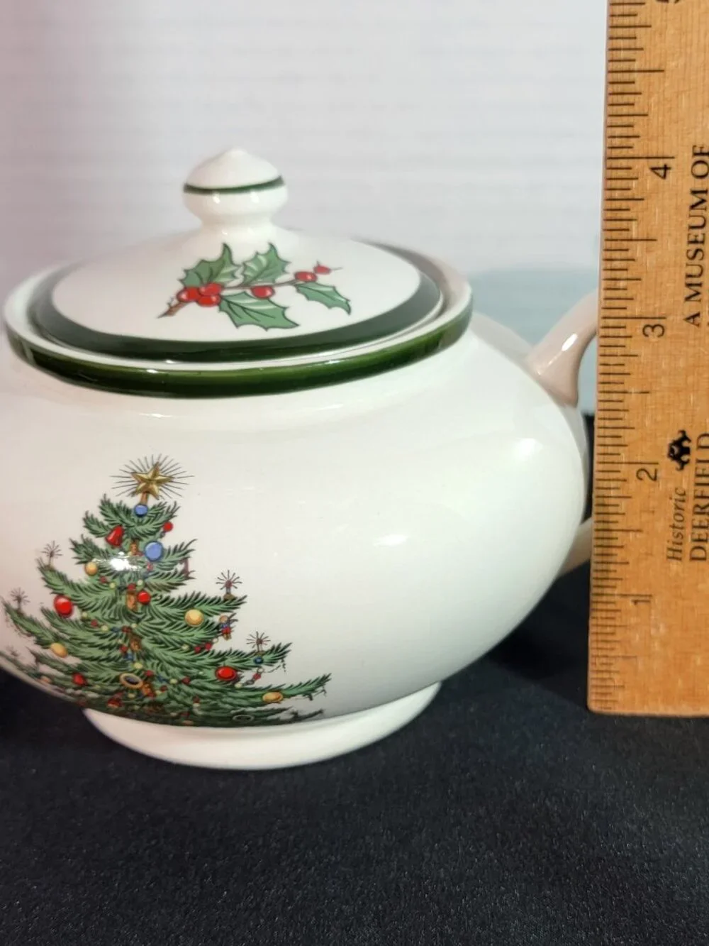 Cuthbertson RARE Original Christmas Tree Sugar Bowl & Lid Vintage